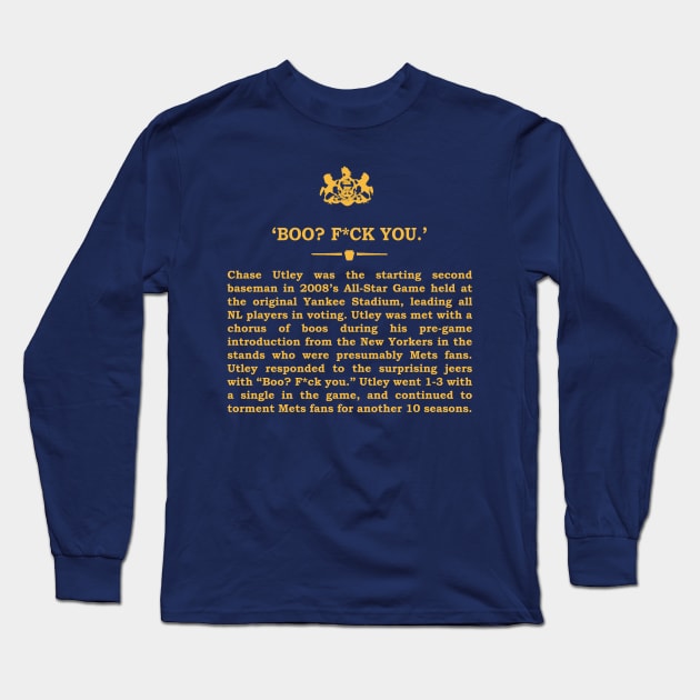 Real Historical Philadelphia - "Boo? F*ck You." Long Sleeve T-Shirt by OptionaliTEES